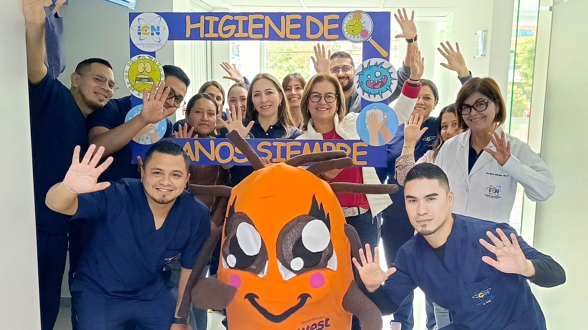Higiene de manos, siempre: así se vivió la jornada en el Instituto Cancerológico de Nariño