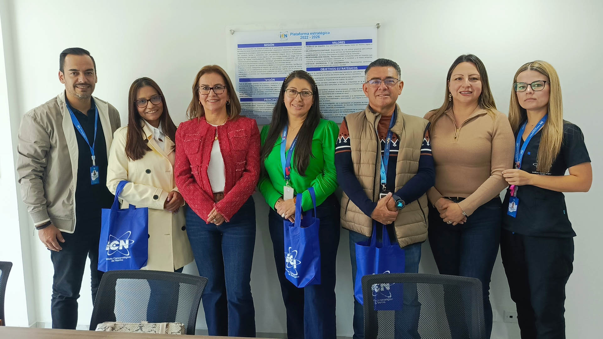 Visita de la Gerente Regional del Suroccidente Nueva EPS al Instituto Cancerológico de Nariño